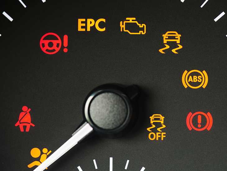 Luces de advertencia del coche